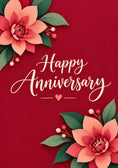 Load image into Gallery viewer, Anniversary - Personalised Card — with punch holes
