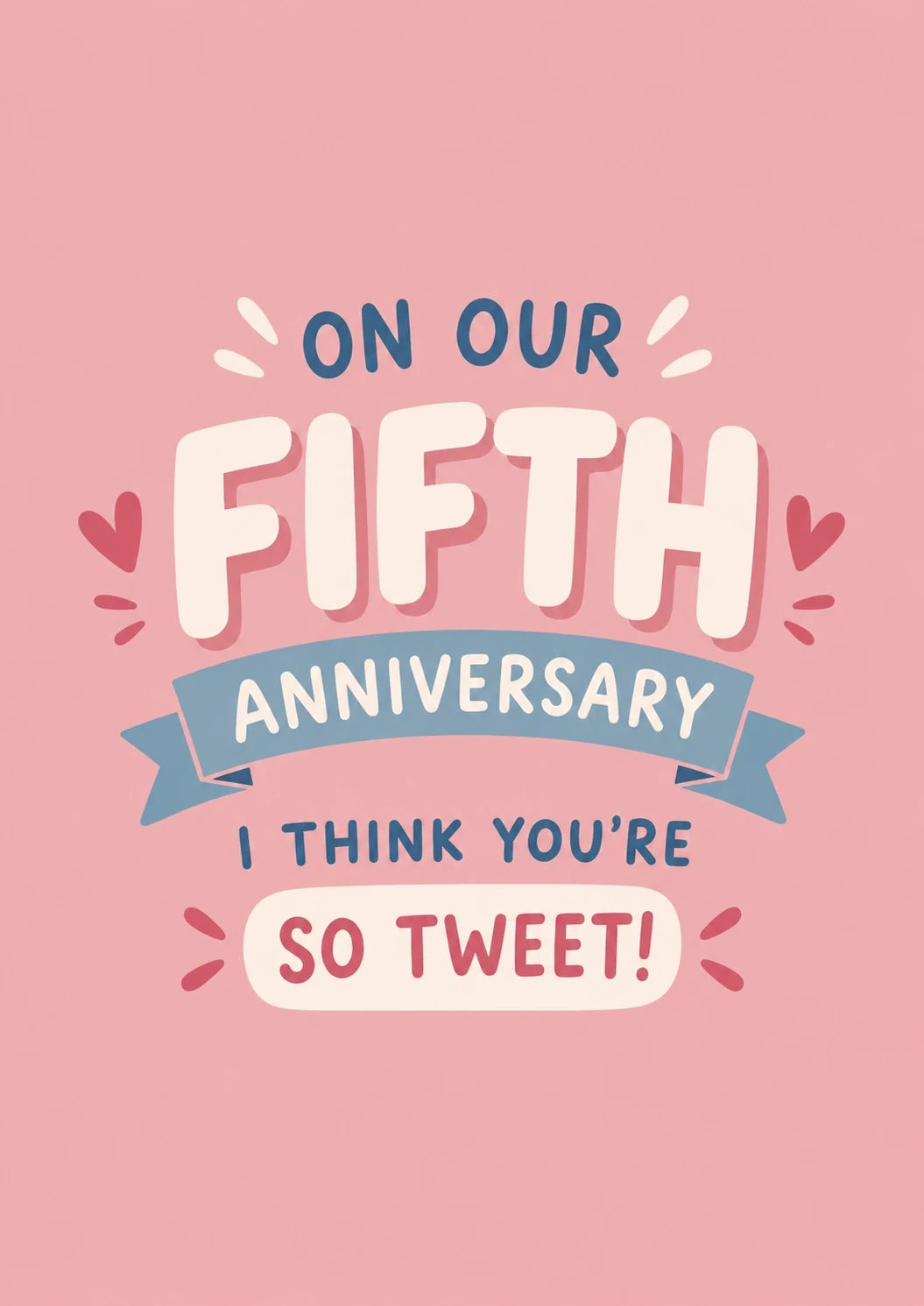 Anniversary - Personalised Card — with punch holes