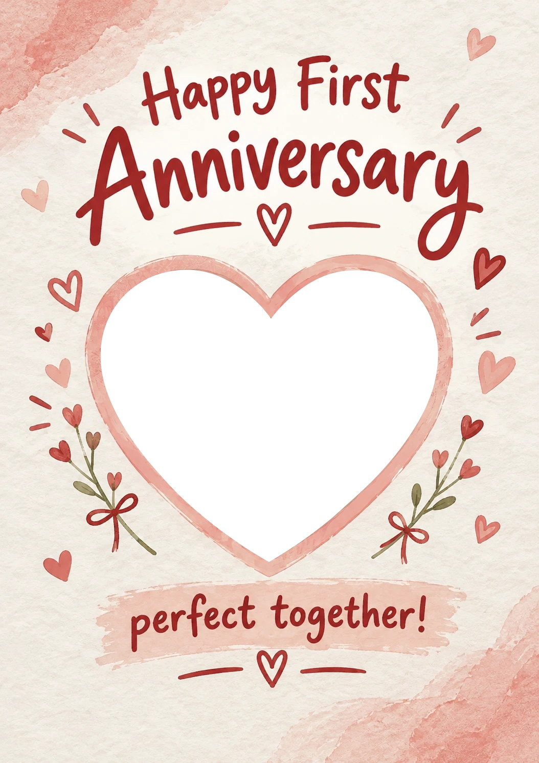 Anniversary - Personalised Card — with punch holes