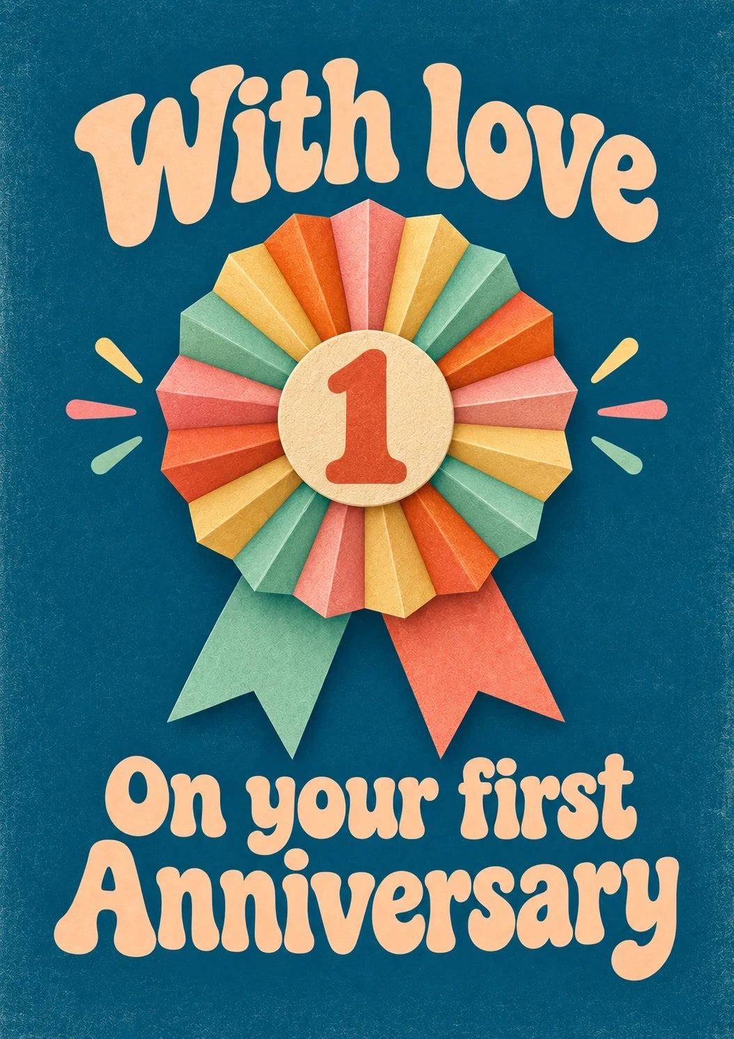 Anniversary - Personalised Card — with punch holes