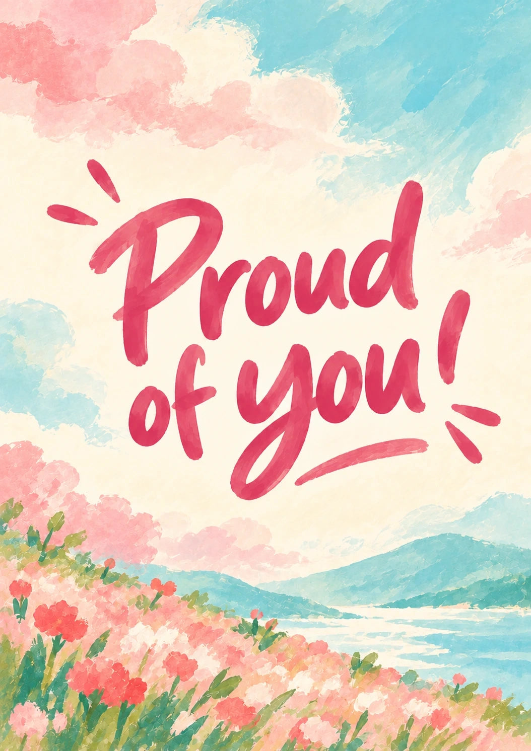 Congratulations - Personalised Card — with punch holes