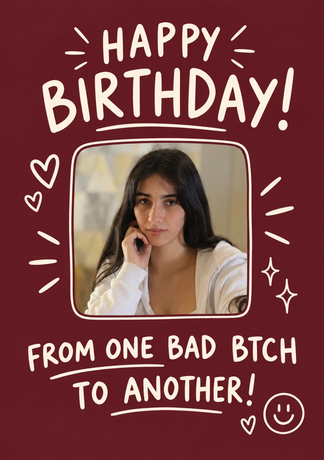 Birthdays - Personalised Card — with punch holes