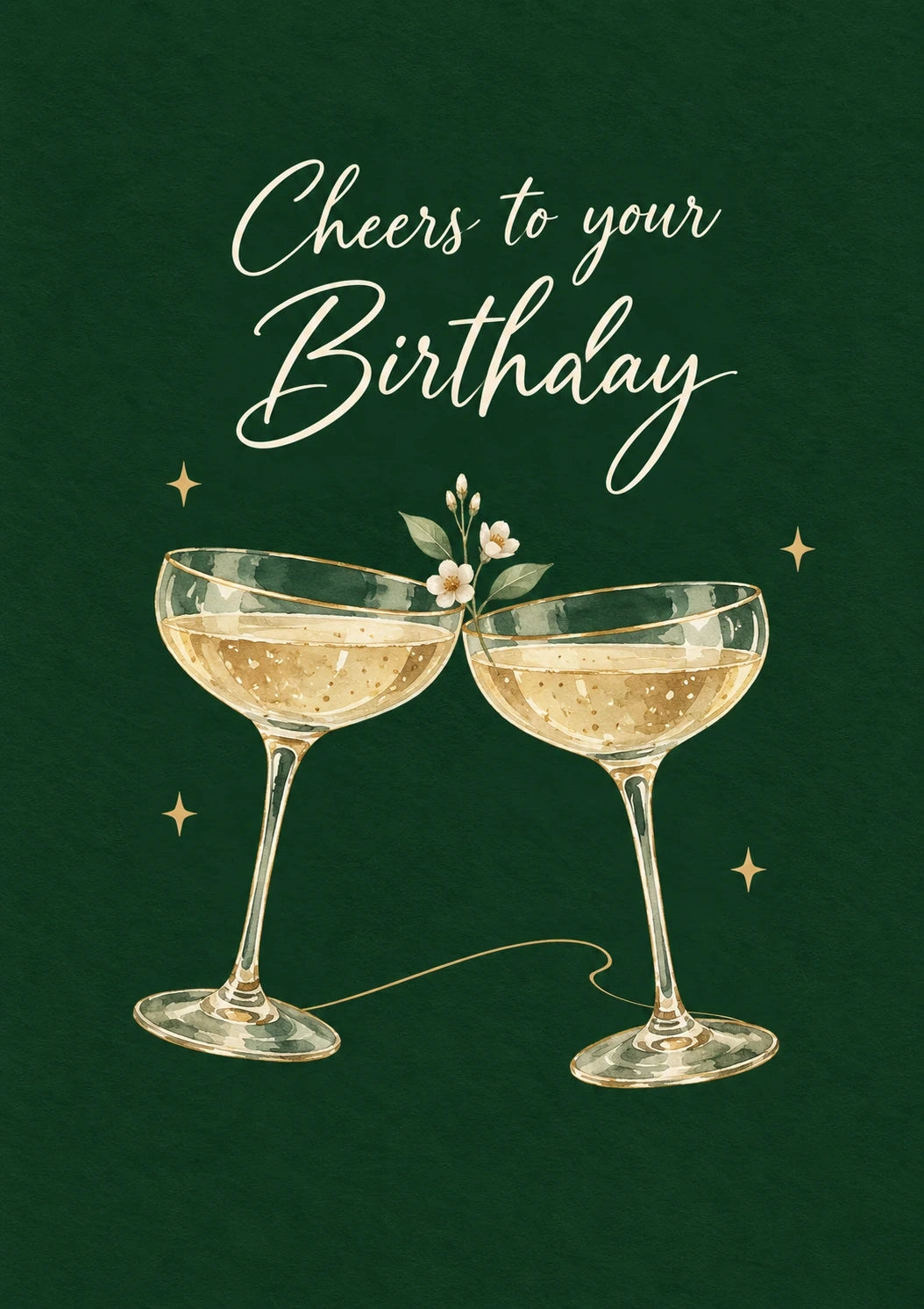 Birthdays - Personalised Card — with punch holes