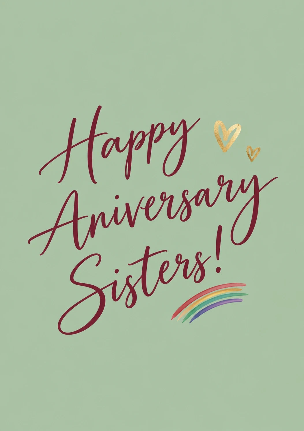 Anniversary - Personalised Card — with punch holes
