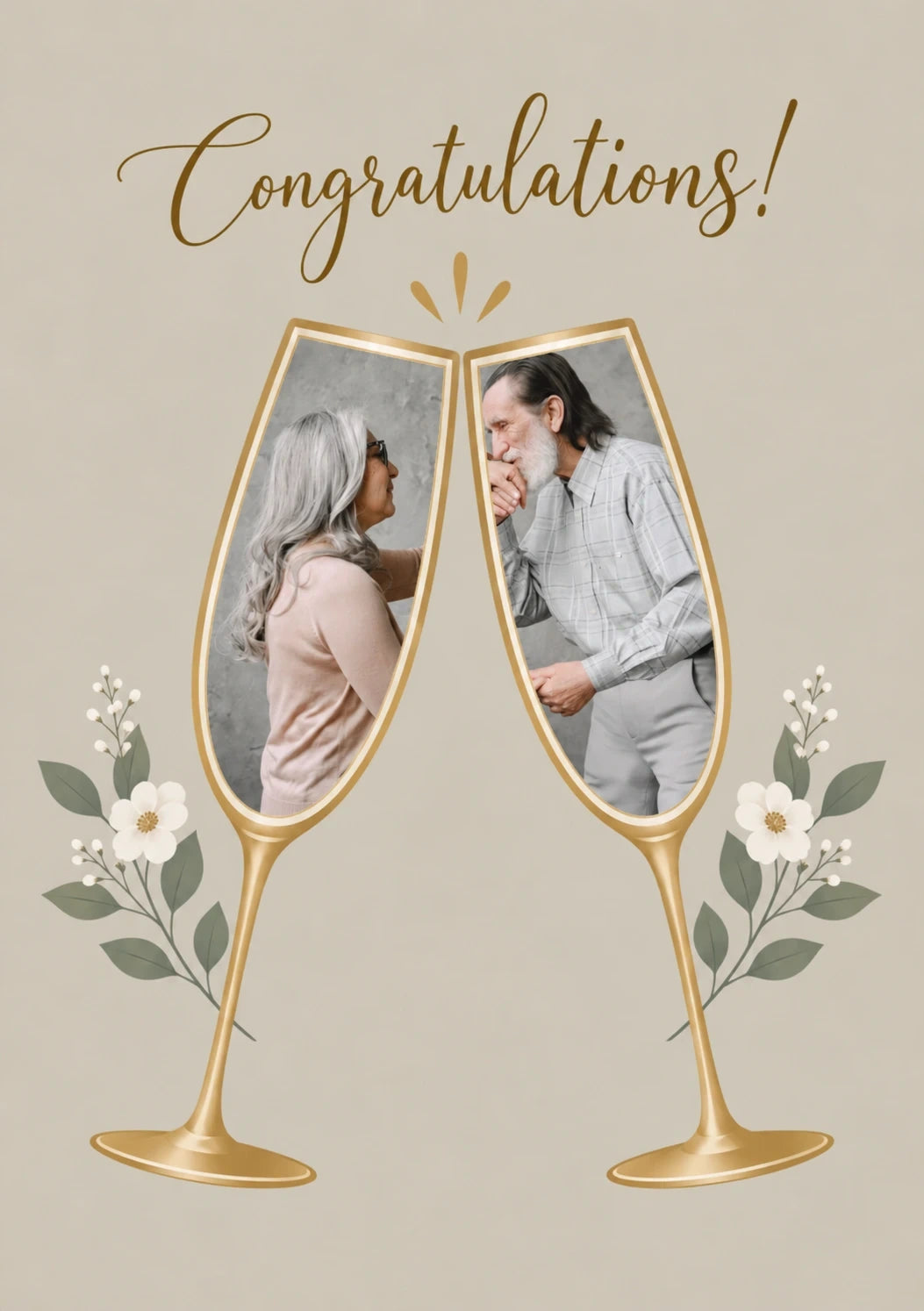 Weddings - Personalised Card — with punch holes