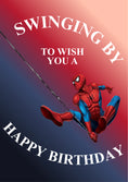 Load image into Gallery viewer, Birthdays - Personalised Card — with punch holes
