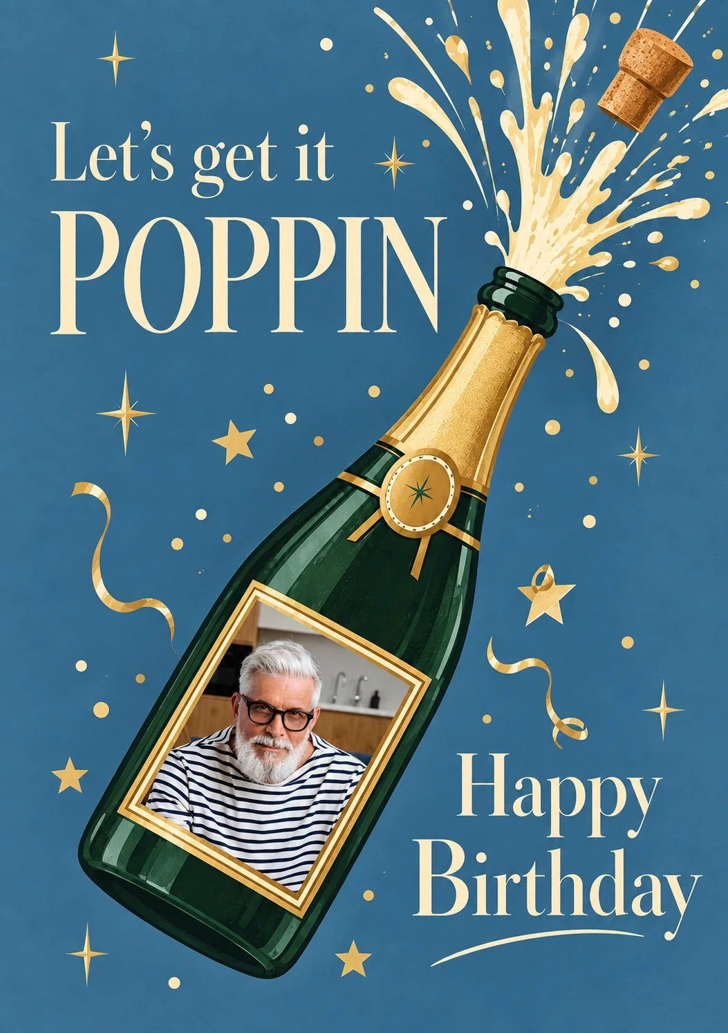 Birthdays - Personalised Card — with punch holes