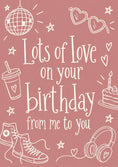 Load image into Gallery viewer, Birthdays - Personalised Card — with punch holes
