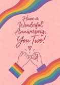 Load image into Gallery viewer, Anniversary - Personalised Card — with punch holes
