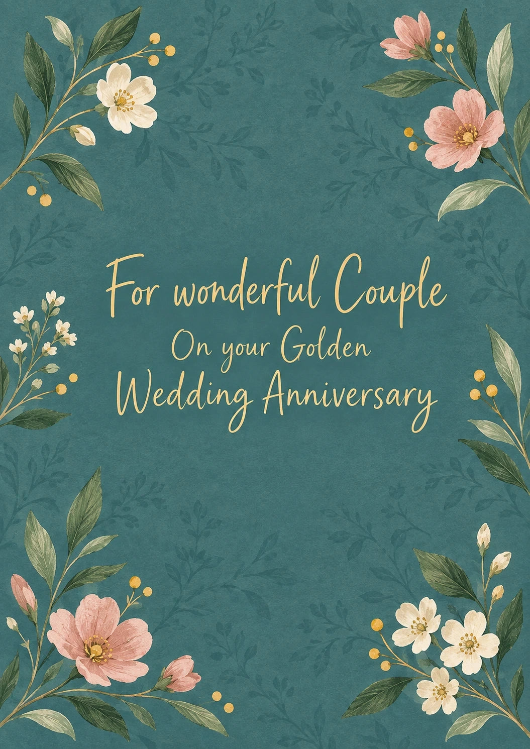 Anniversary - Personalised Card — with punch holes