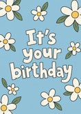 Load image into Gallery viewer, Birthdays - Personalised Card — with punch holes
