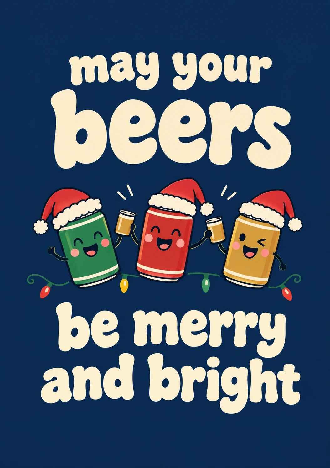 Christmas - Personalised Card — with punch holes