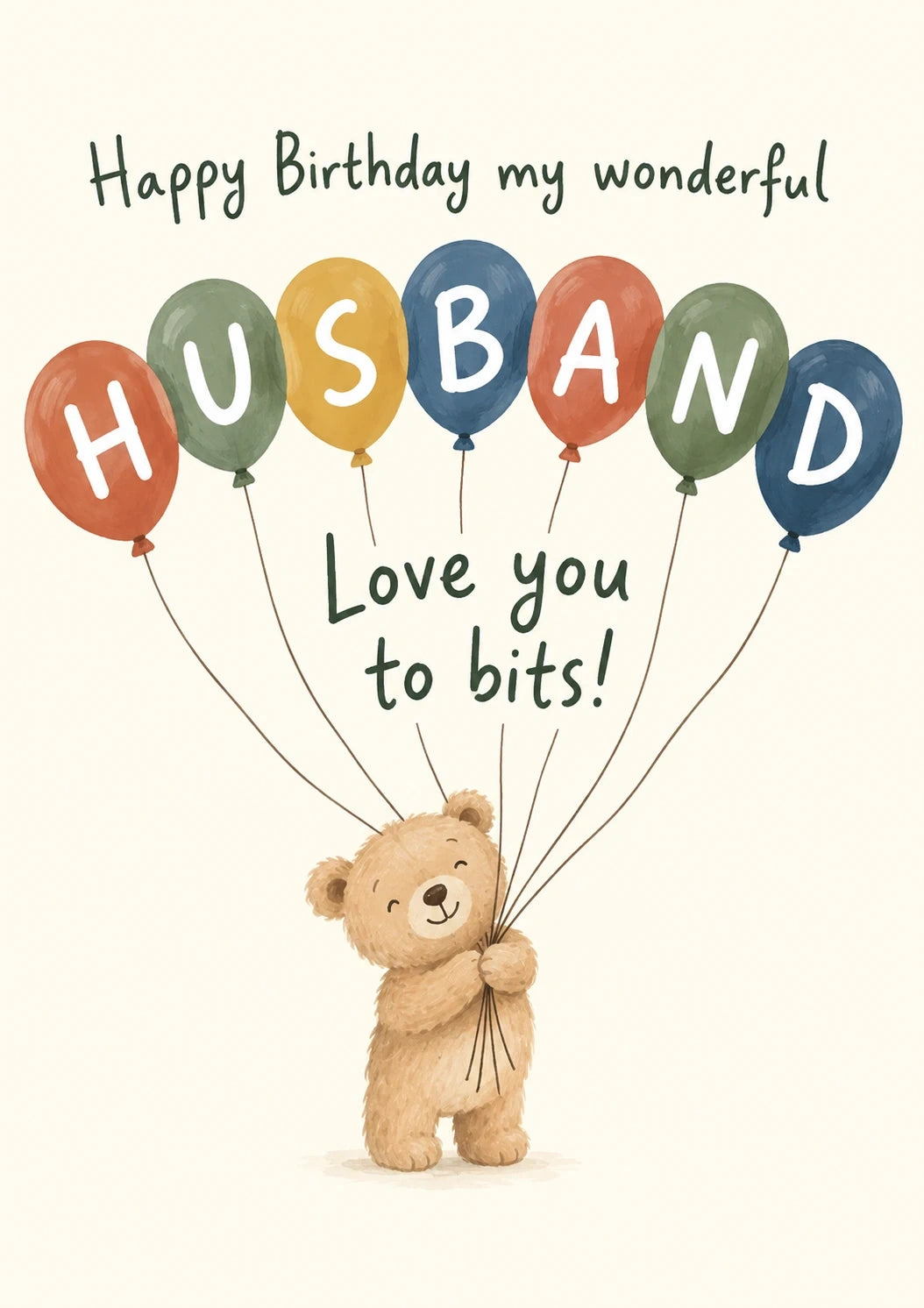 Birthdays - Personalised Card — with punch holes