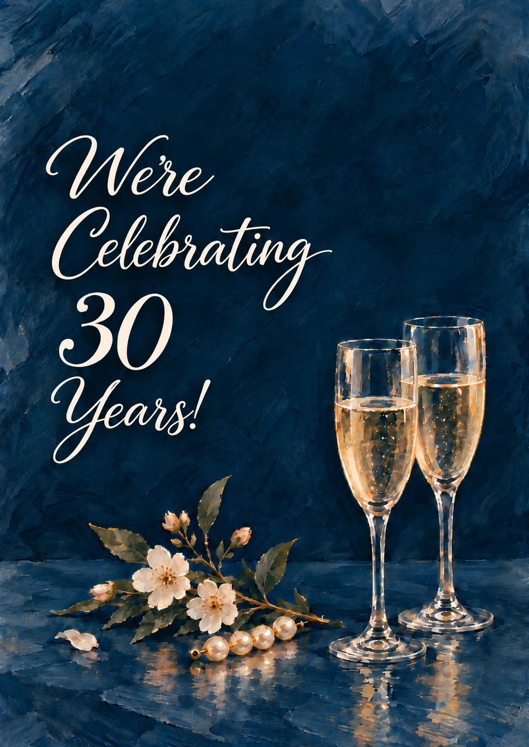 Anniversary - Personalised Card — with punch holes
