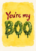Load image into Gallery viewer, Halloween - Personalised Card — with punch holes
