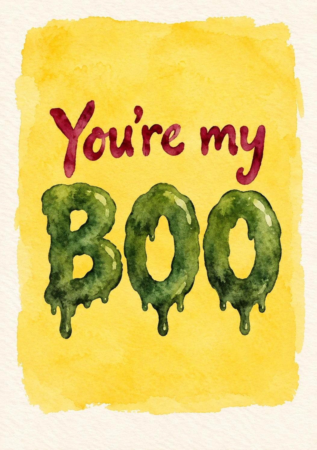Halloween - Personalised Card — with punch holes