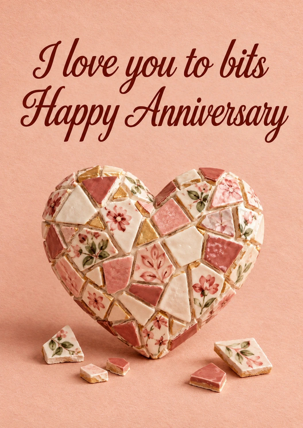 Anniversary - Personalised Card — with punch holes