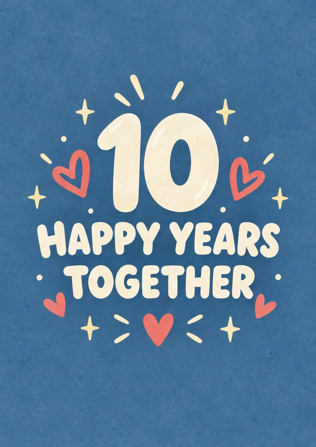 Anniversary - Personalised Card — with punch holes