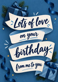 Load image into Gallery viewer, Birthdays - Personalised Card — with punch holes

