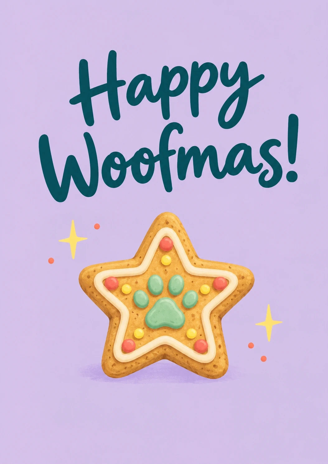 Christmas - Personalised Card — with punch holes