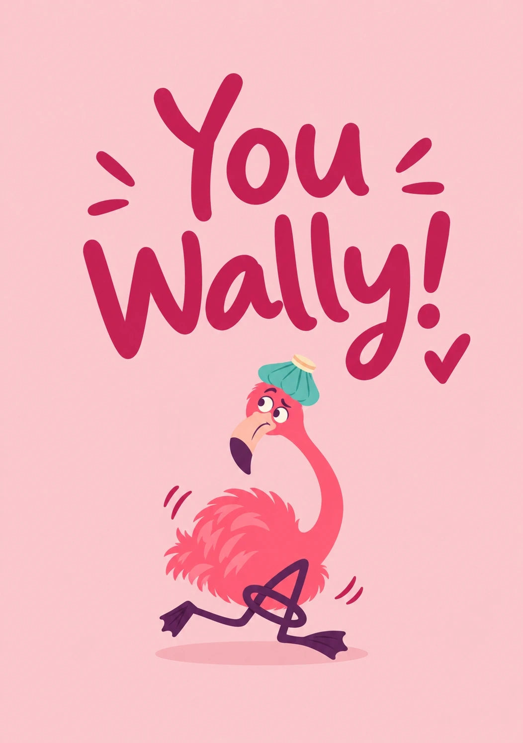 Get well soon! - Personalised Card — with punch holes