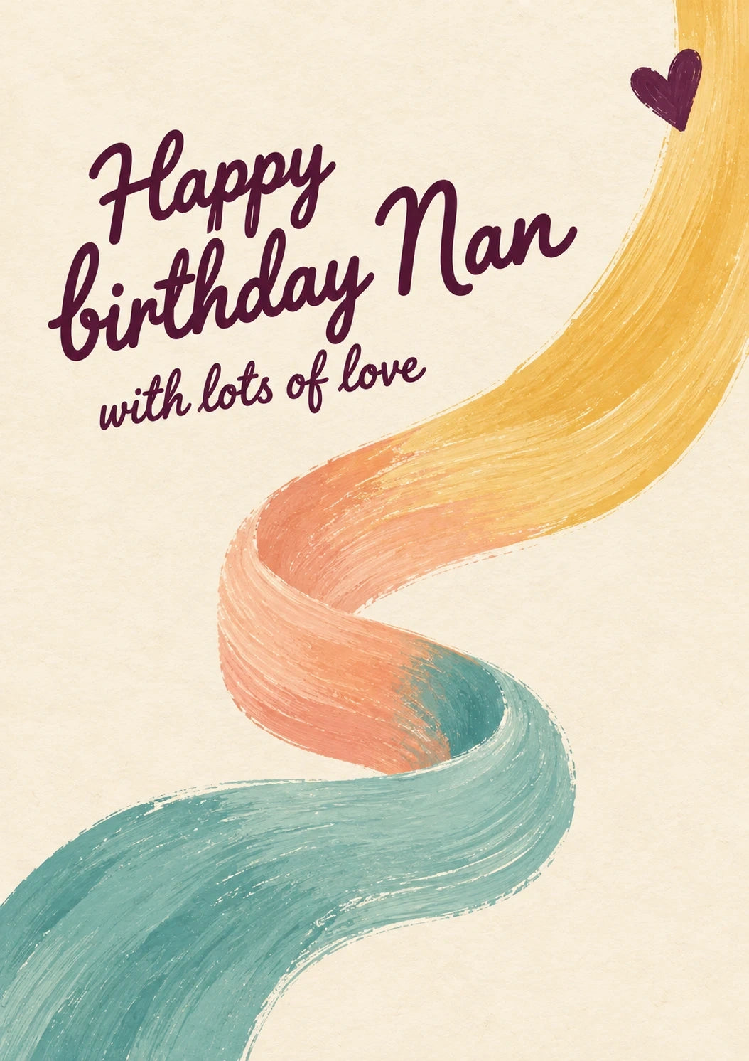 Birthdays - Personalised Card — with punch holes
