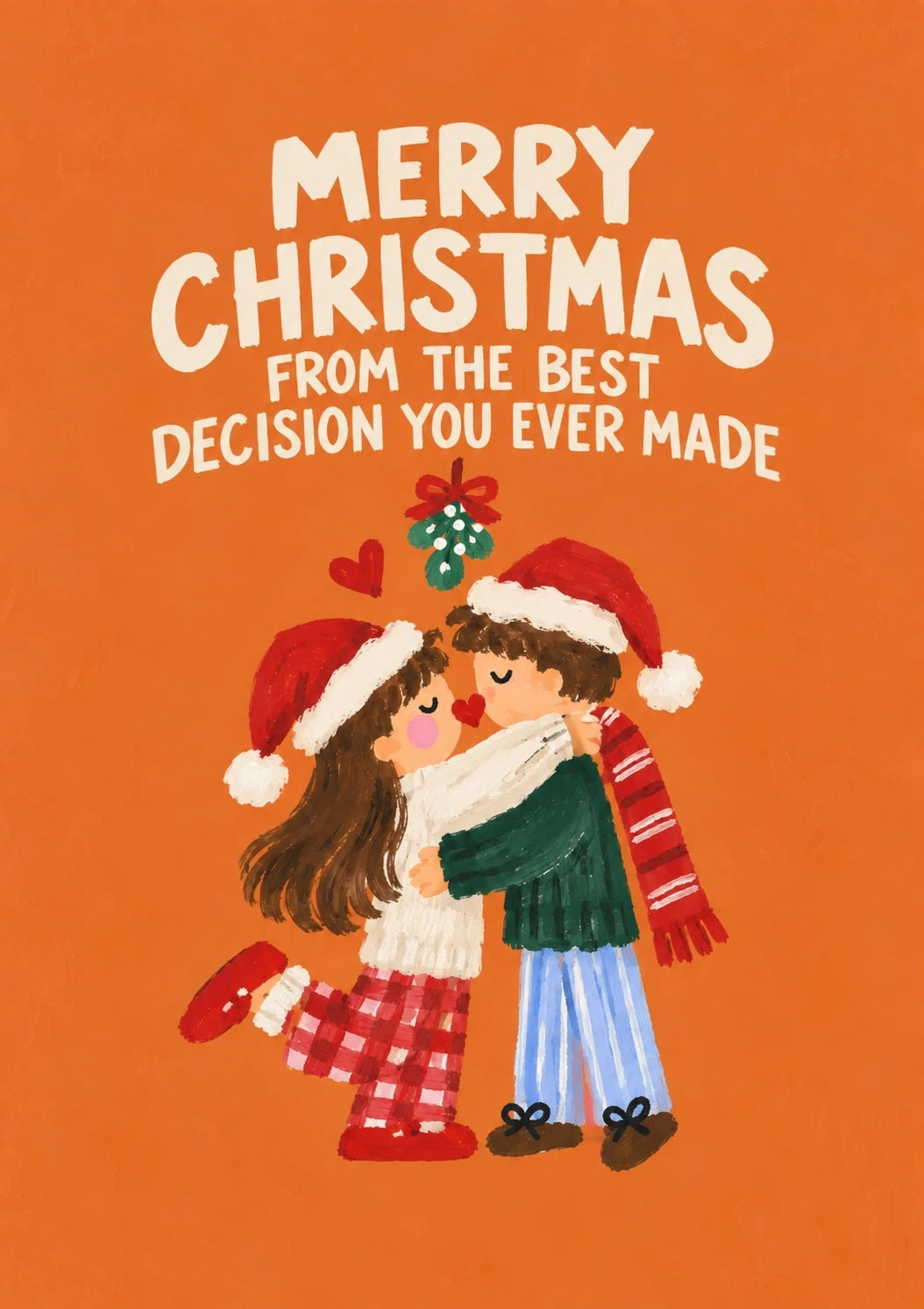 Christmas - Personalised Card — with punch holes