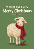 Load image into Gallery viewer, Christmas - Personalised Card — with punch holes
