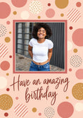 Load image into Gallery viewer, Birthdays - Personalised Card — with punch holes
