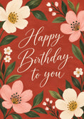Load image into Gallery viewer, Birthdays - Personalised Card — with punch holes
