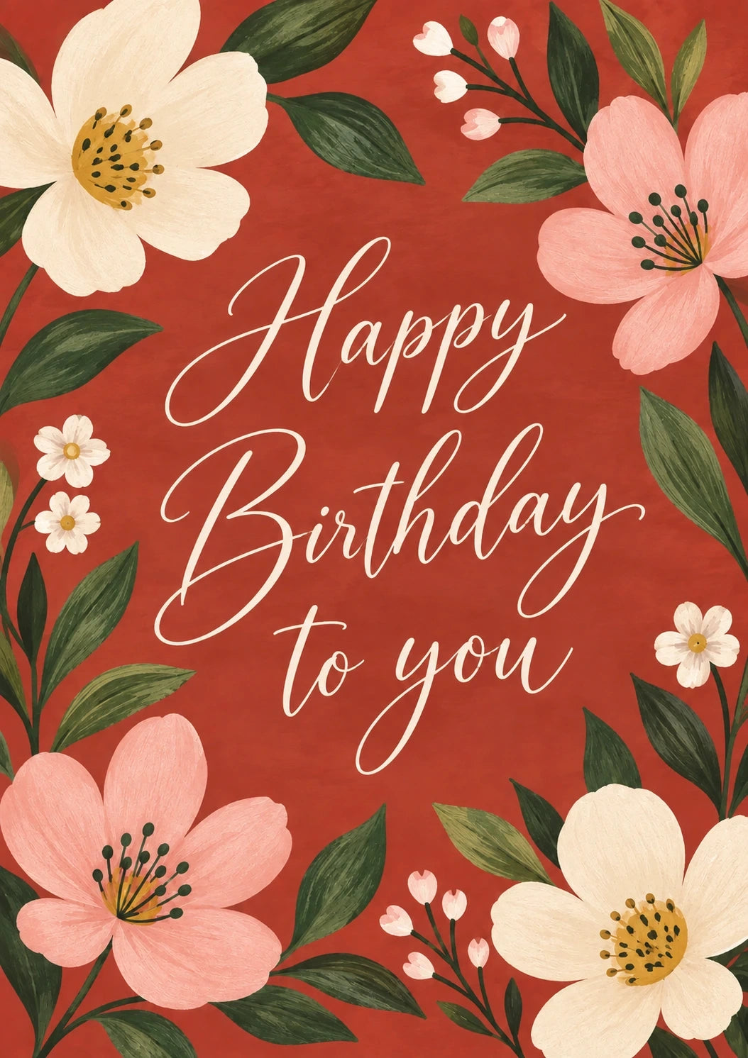 Birthdays - Personalised Card — with punch holes