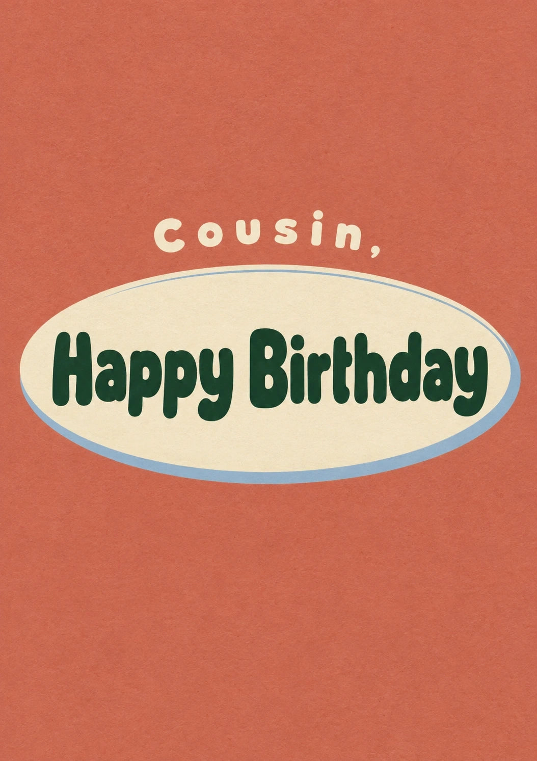 Birthdays - Personalised Card — with punch holes