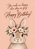 Load image into Gallery viewer, Birthdays - Personalised Card — with punch holes
