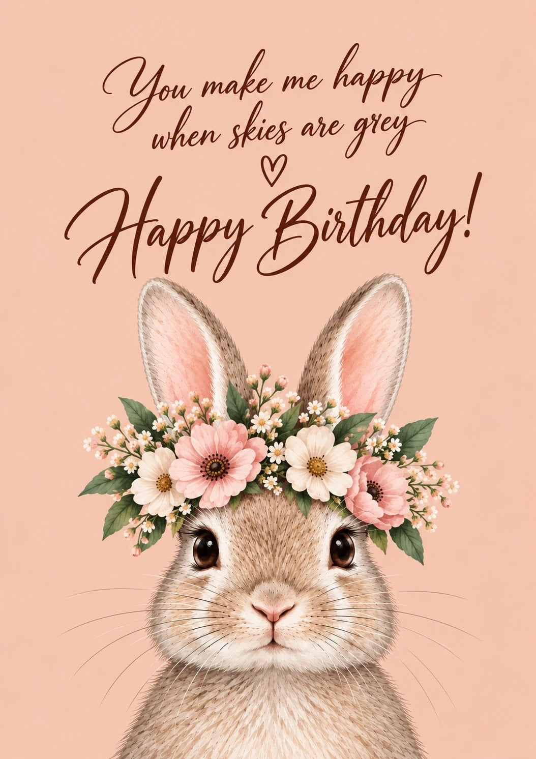 Birthdays - Personalised Card — with punch holes
