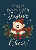 Load image into Gallery viewer, Christmas - Personalised Card — with punch holes
