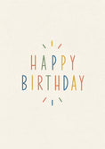Load image into Gallery viewer, Birthdays - Personalised Card — with punch holes
