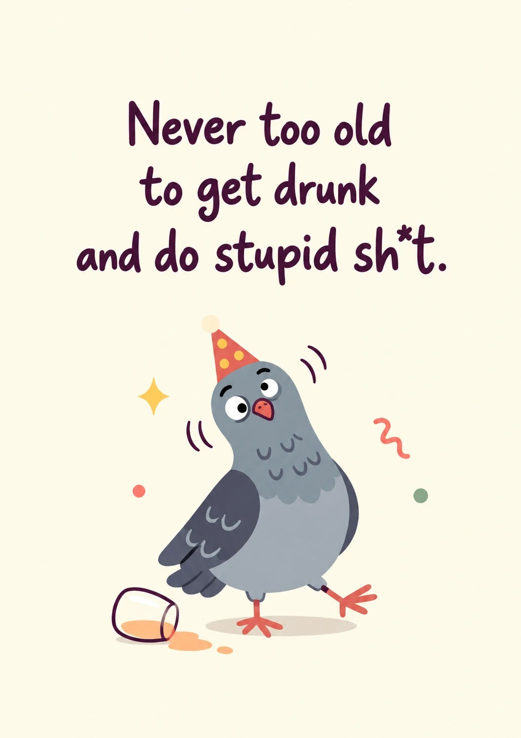 Birthdays - Personalised Card — with punch holes