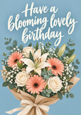 Load image into Gallery viewer, Birthdays - Personalised Card — with punch holes
