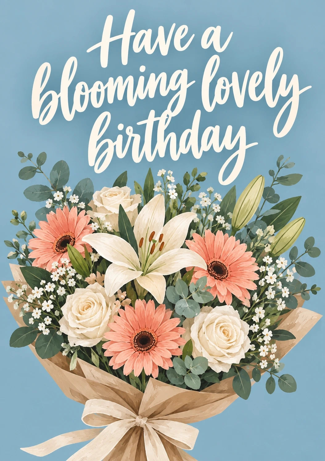 Birthdays - Personalised Card — with punch holes