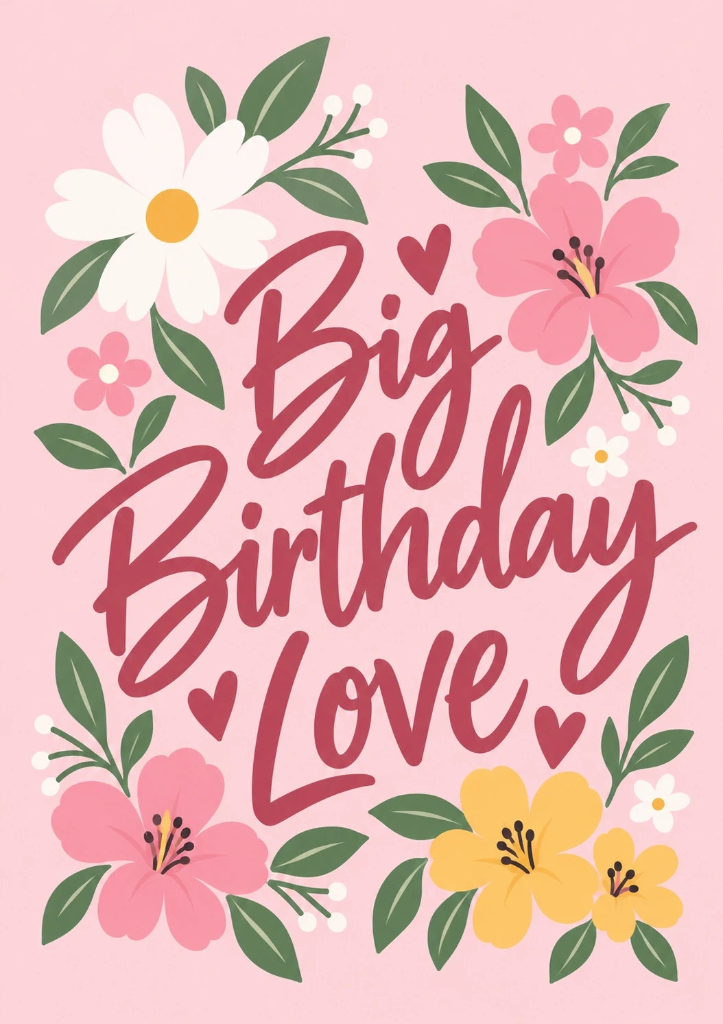 Birthdays - Personalised Card — with punch holes