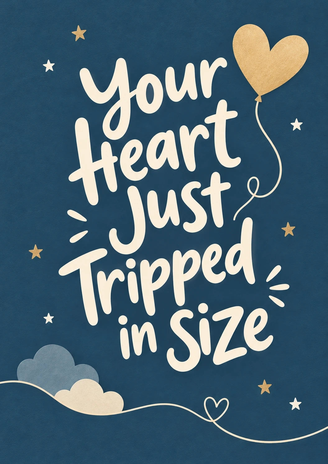 New baby - Personalised Card — with punch holes
