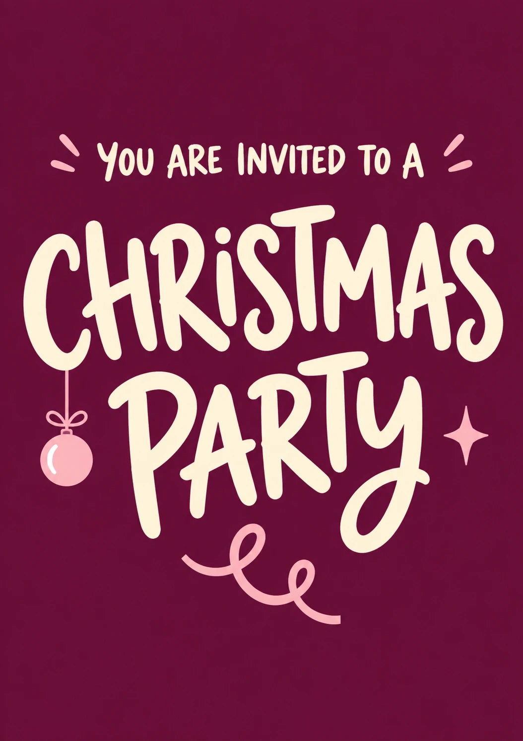 Christmas - Personalised Card — with punch holes