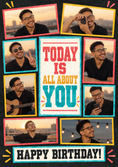 Load image into Gallery viewer, Today Is All About You Photo Upload Birthday Card
