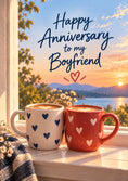 Load image into Gallery viewer, Anniversary - Personalised Card — with punch holes
