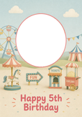 Load image into Gallery viewer, Birthdays - Personalised Card — with punch holes
