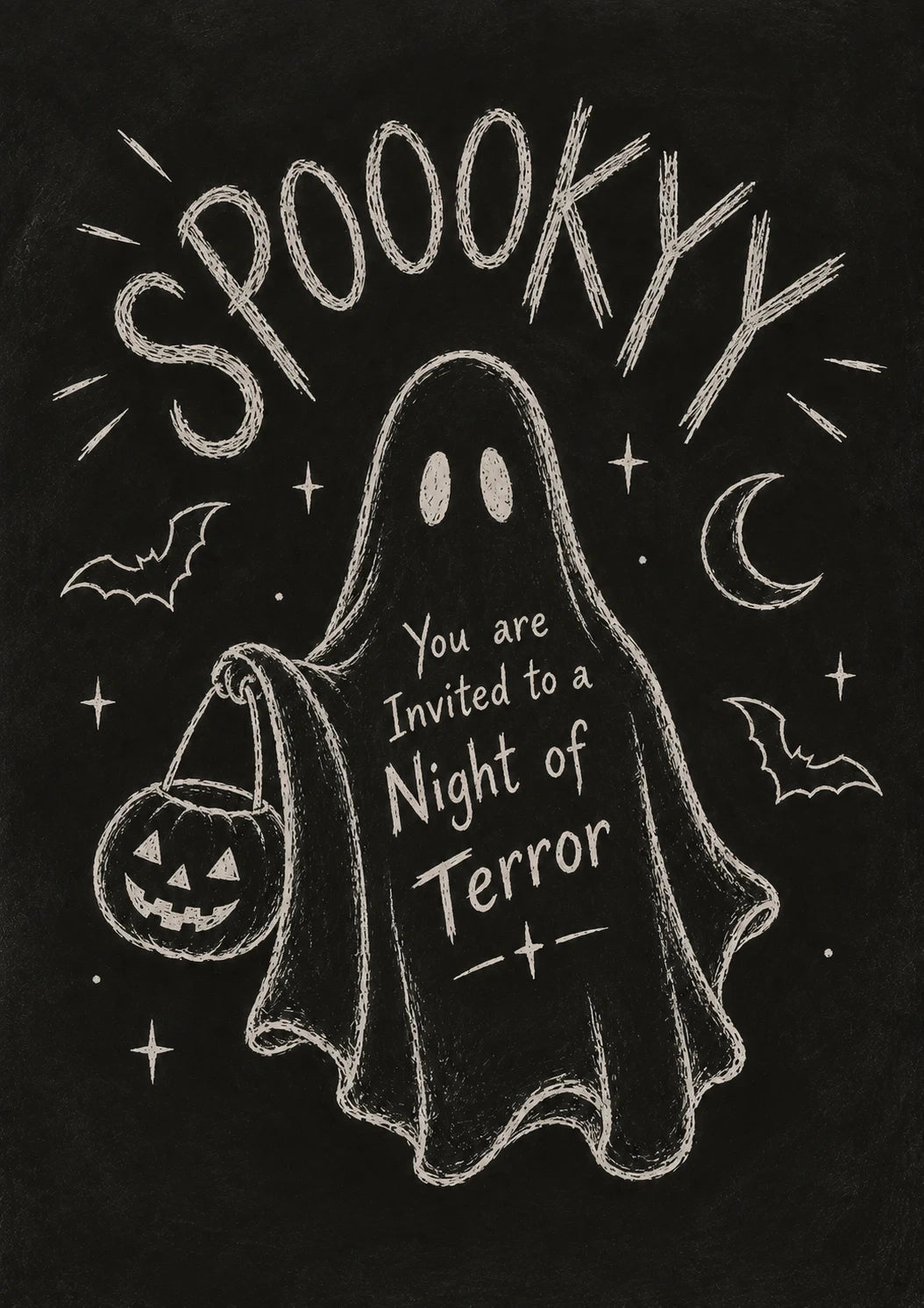 Halloween - Personalised Card — with punch holes