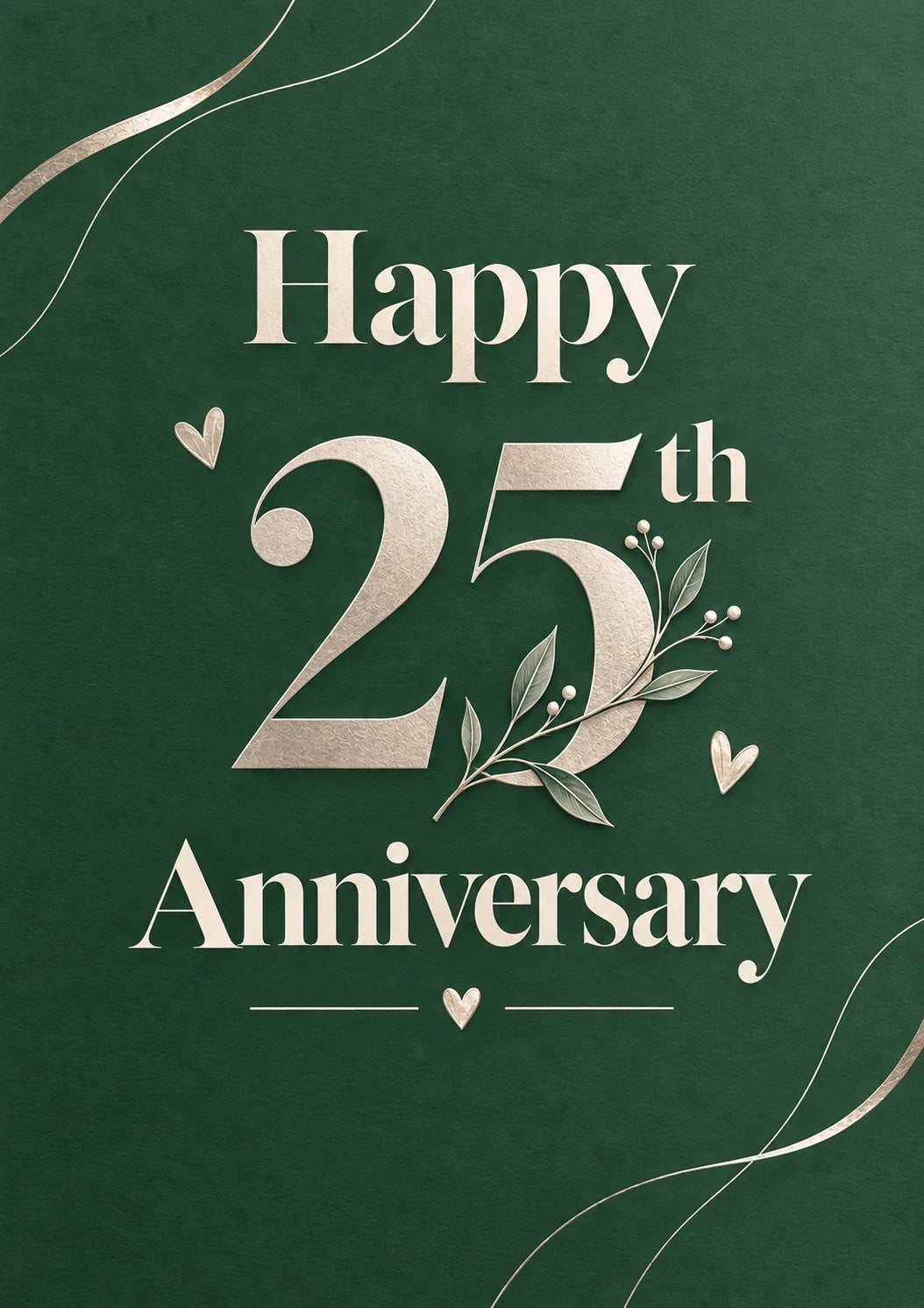 Anniversary - Personalised Card — with punch holes