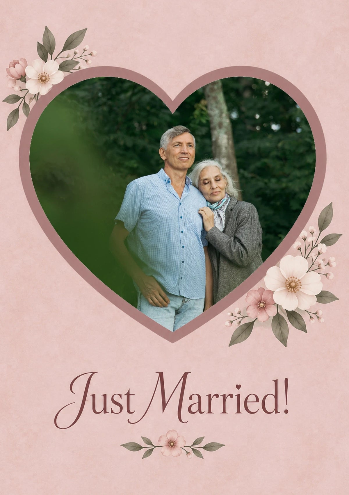 Weddings - Personalised Card — with punch holes