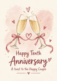 Load image into Gallery viewer, Anniversary - Personalised Card — with punch holes

