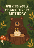 Load image into Gallery viewer, Birthdays - Personalised Card — with punch holes
